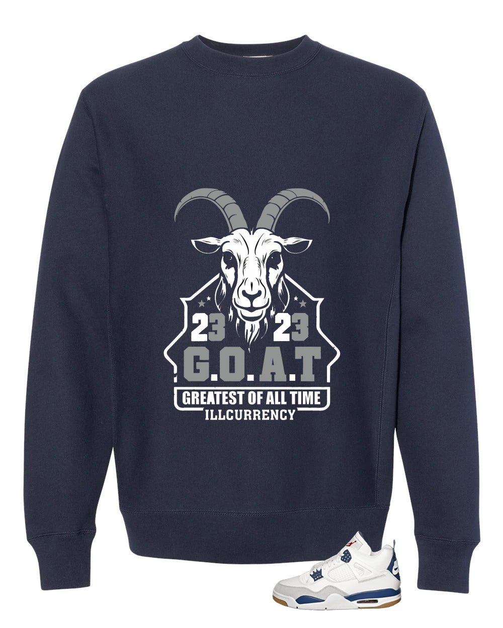 Nike SB x Air Jordan 4 Navy Blue T-Shirt (GOAT 23) product image 4