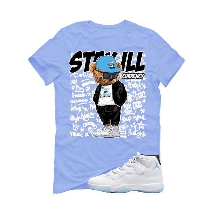 Air Jordan 11 Legend Blue Carolina T-Shirt (Stay ill Bear) product image 2