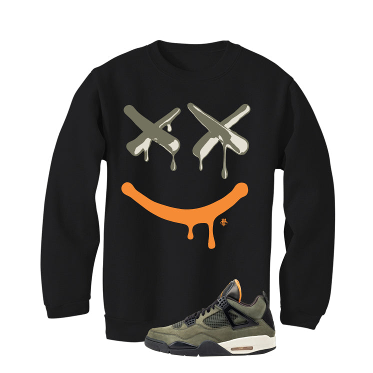 Undefeated x Air Jordan 4 Black T-Shirt (Happy Drip) product image 4