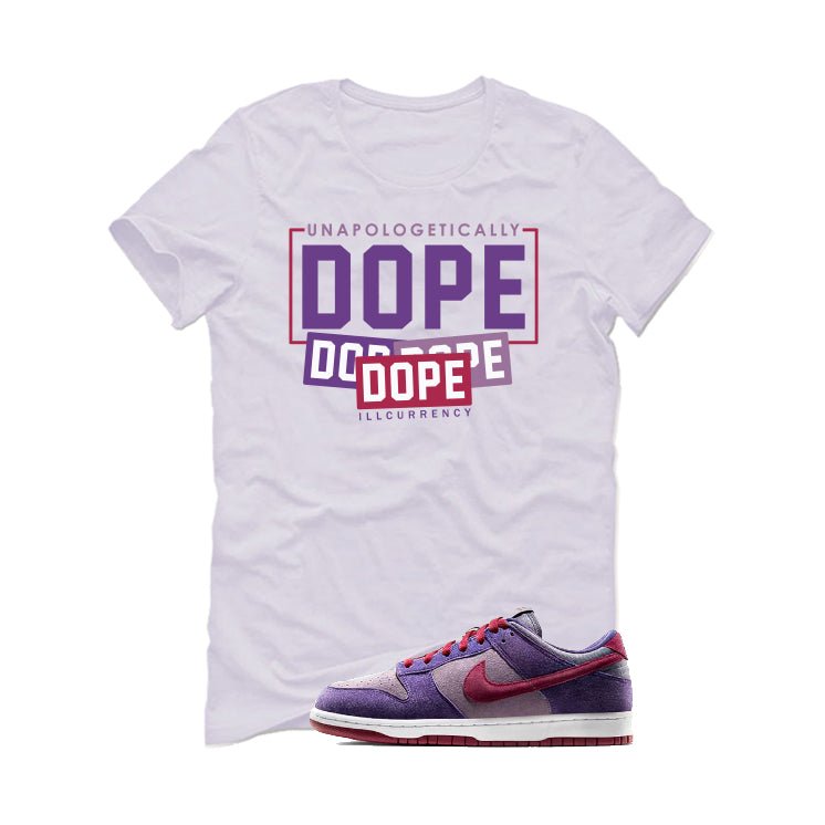 Nike Dunk Low “Plum” | illcurrency White T-Shirt (DOPE) product image 2