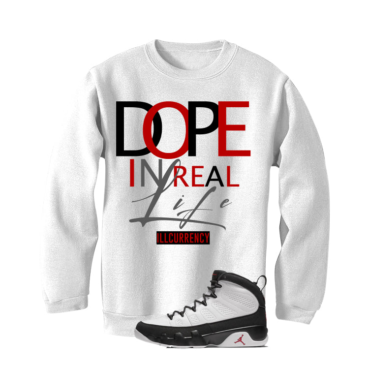 Air Jordan 9 OG Space Jam Matching T-Shirt White (Dope In product image 4