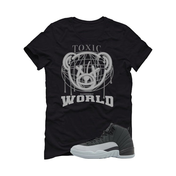 Air Jordan 12 Black/Wolf Grey Black T-Shirt (Toxic World) product image 2
