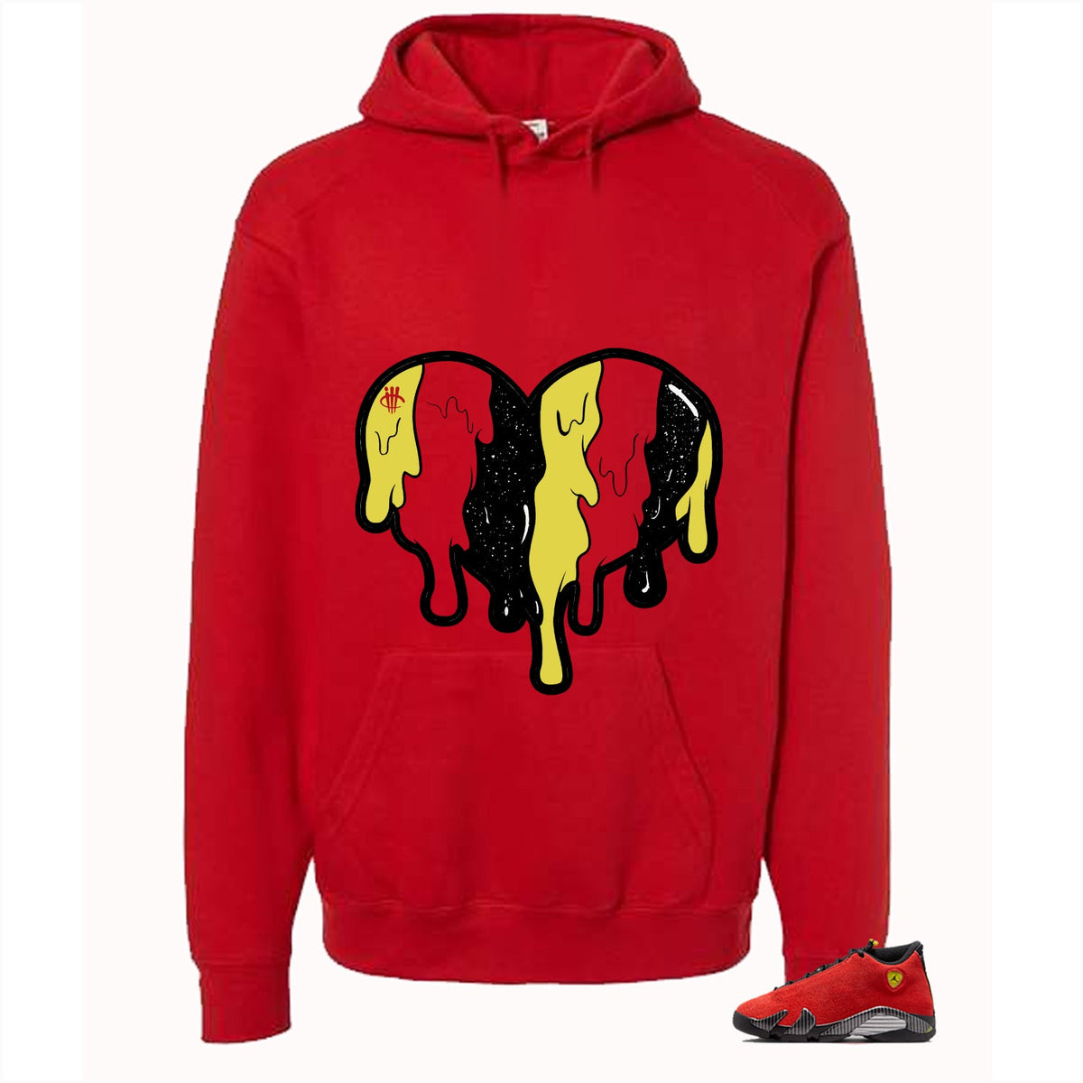 Air Jordan 14 Ferrari Red T-Shirt (Heart)| illcurrency product image 3