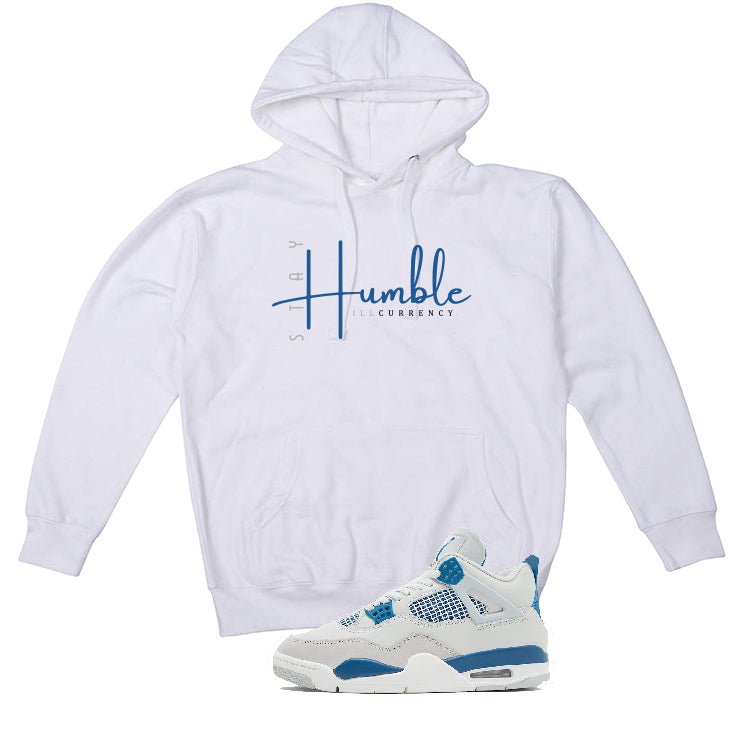 Air Jordan 4 “Military Blue” | illcurrency White T-Shirt product image 3