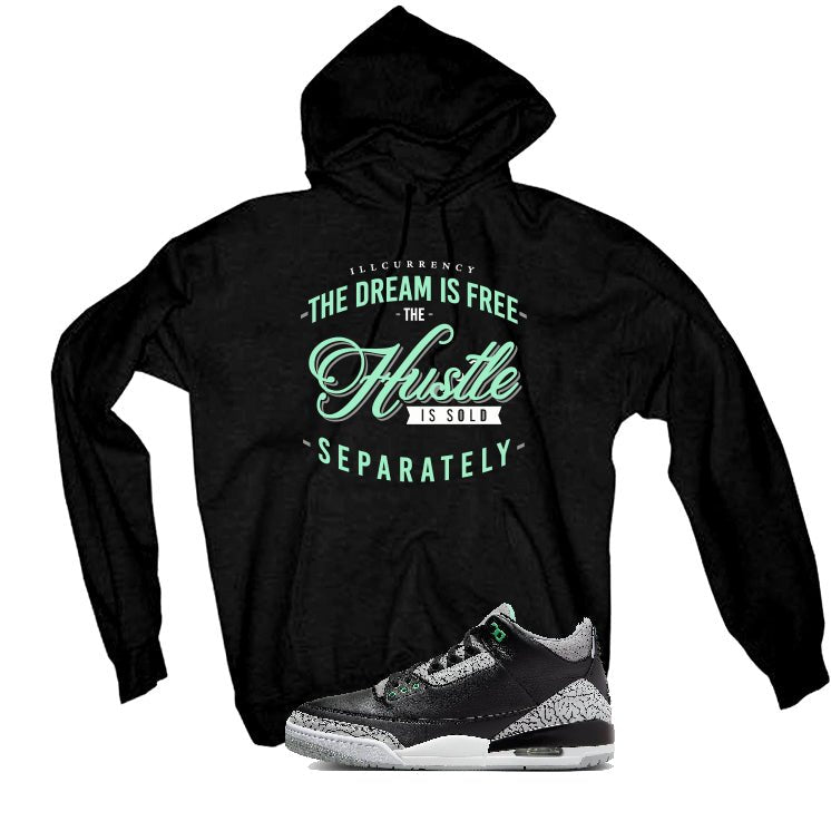 Air Jordan 3 “Green Glow” | illcurrency Black T-Shirt (The product image 3