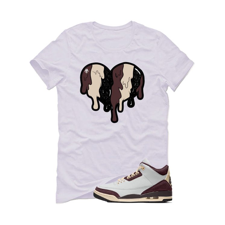 A Ma Maniere x Air Jordan 3 Burgundy Crush White T-Shirt product image 2