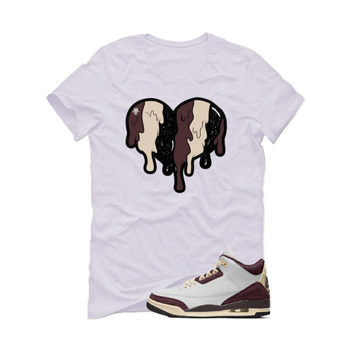 A Ma Maniere x Air Jordan 3 Burgundy Crush White T-Shirt product image 2