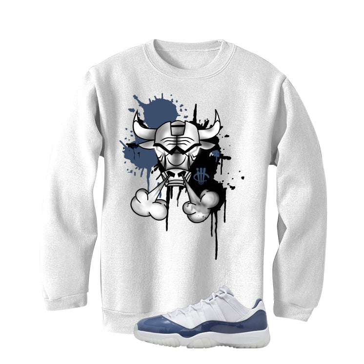 Air Jordan 11 Low Diffused Blue White T-Shirt (Iron Bull) product image 4