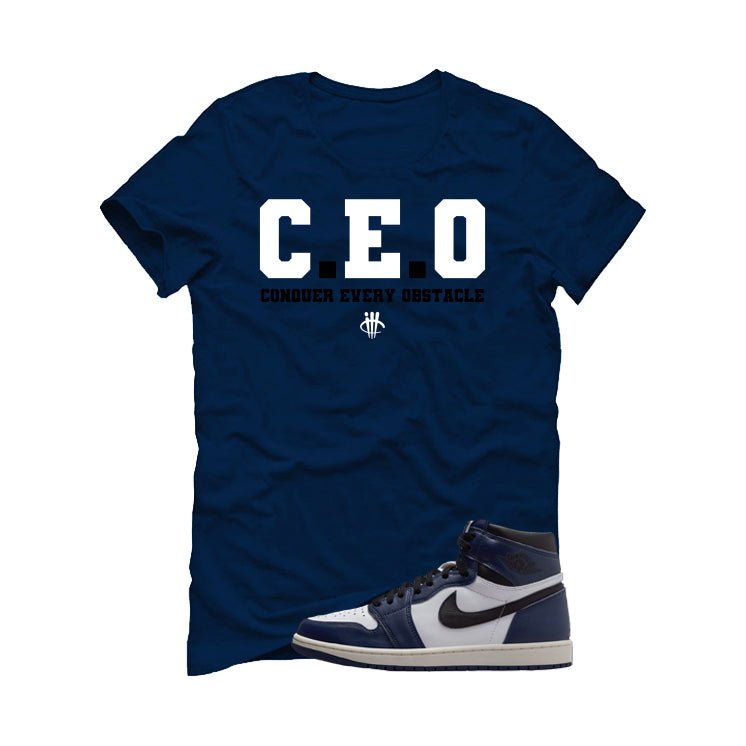 Air Jordan 1 High OG Midnight Navy Blue T-Shirt (CEO) product image 2