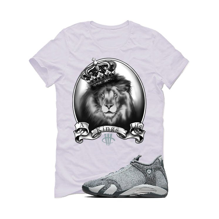 Air Jordan 14 “Flint Grey” | illcurrency White T-Shirt (A product image 2