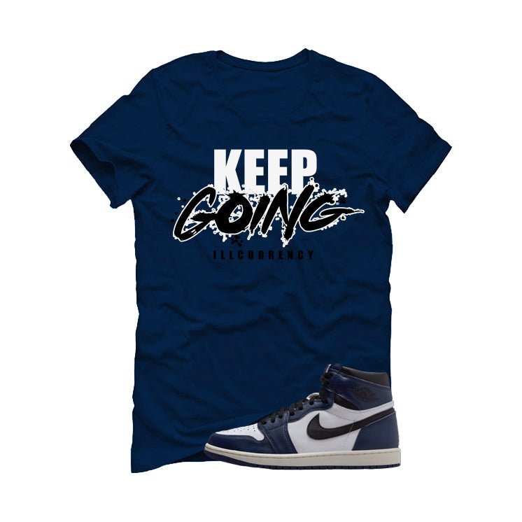 Air Jordan 1 High OG Midnight Navy Blue T-Shirt (keep product image 2
