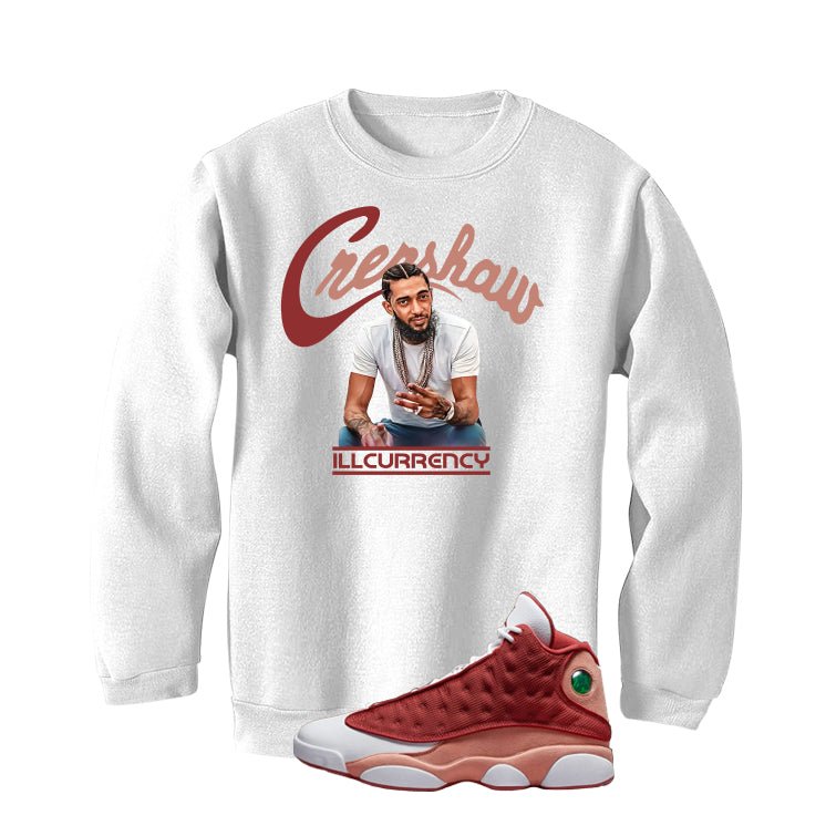 Air Jordan 13 Dune Red White T-Shirt (Crenshaw)| illcurrency product image 4