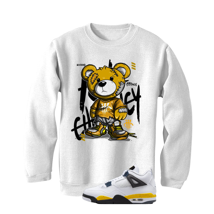 Air Jordan 4 Tour Yellow Matching T-Shirt White (Stitchez) product image 4