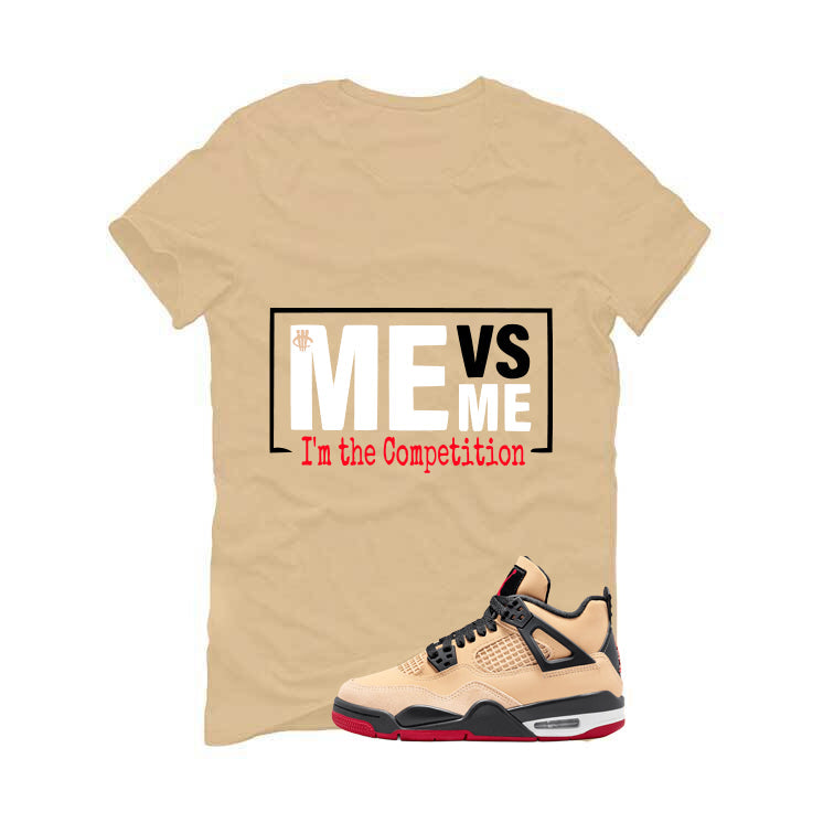 Air Jordan 4 Pizza (GS) Tan T-Shirt (Me Vs Me)| illcurrency product image 2