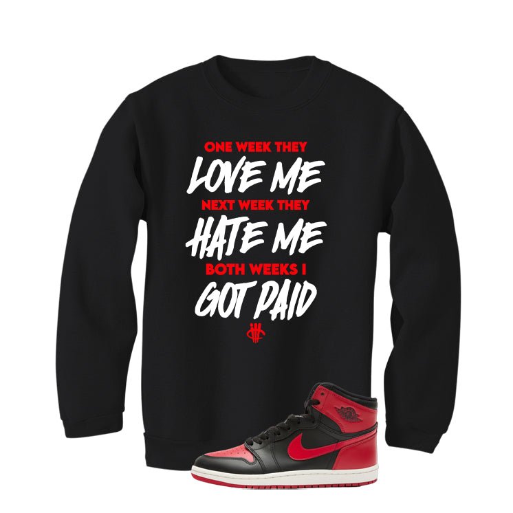 Air Jordan 1 High ’85 Bred Black T-Shirt (Paid)| illcurrency product image 4