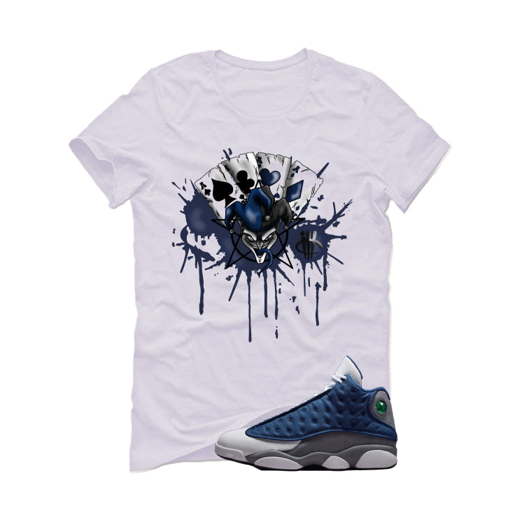 Air Jordan 13 Flint White T-Shirt (Joker Cards)| illcurrency product image 2