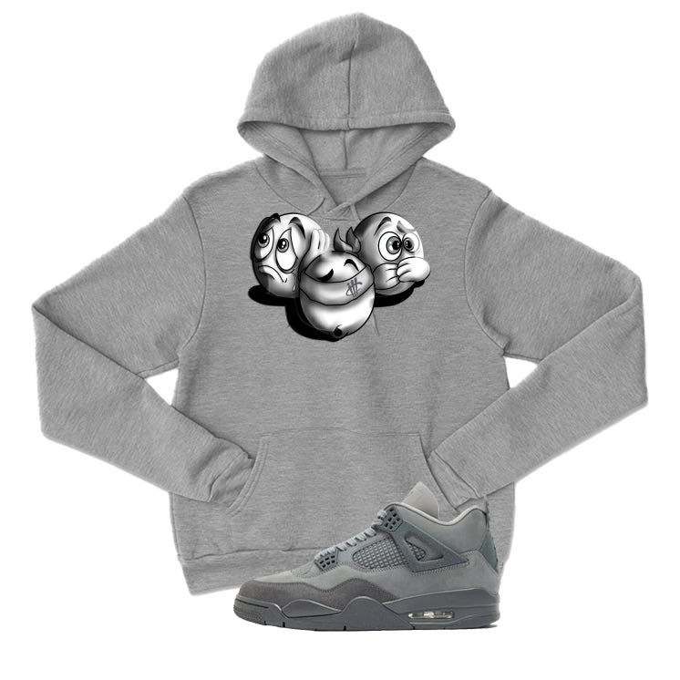 Air Jordan 4 Paris Olympics Grey T-Shirt (SEE NO EVIL) product image 3