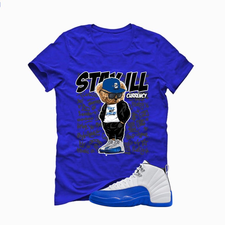 Air Jordan 12 Blueberry Royal Blue T-Shirt (Stay ill Bear) product image 2