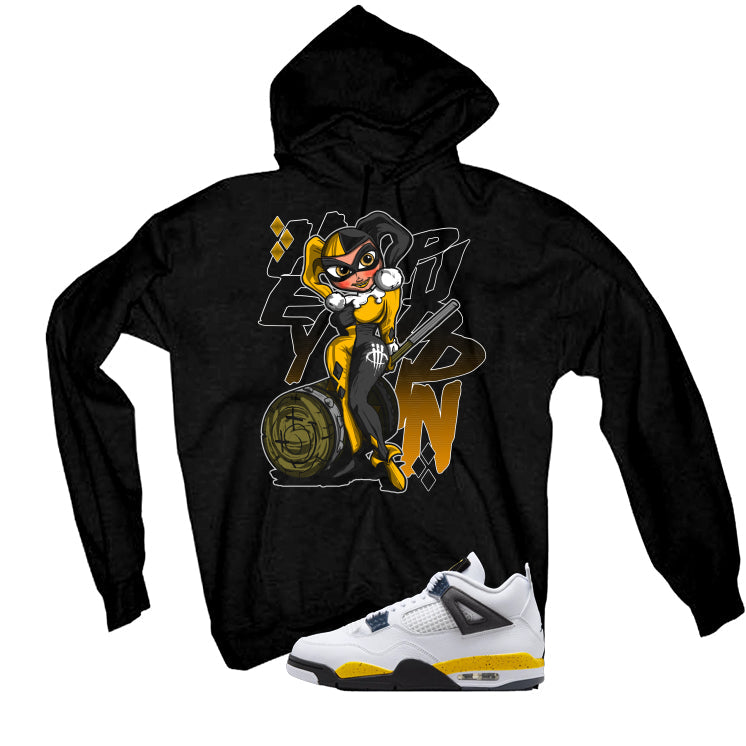 Air Jordan 4 Tour Yellow Matching T-Shirt Black (Hey product image 3