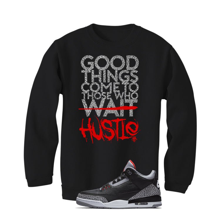 Air Jordan 3 Black Cement T-Shirt (Good Things)| illcurrency product image 4