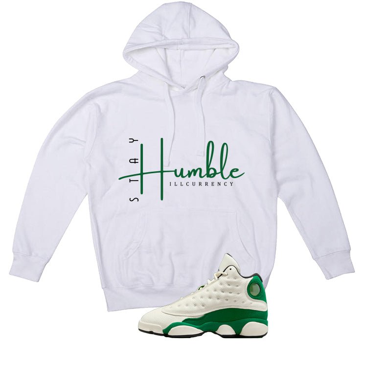 Air Jordan 13 GS Pine Green White T-Shirt (Stay Humble) product image 3