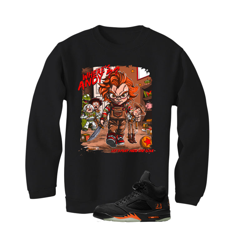 Air Jordan 5 Halloween Matching T-Shirt Wheres Andy? product image 4