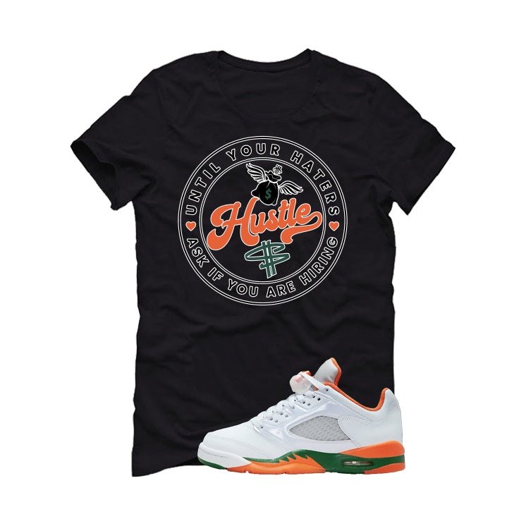 Air Jordan 5 GS Miami Hurricanes Black T-Shirt (Haters product image 2