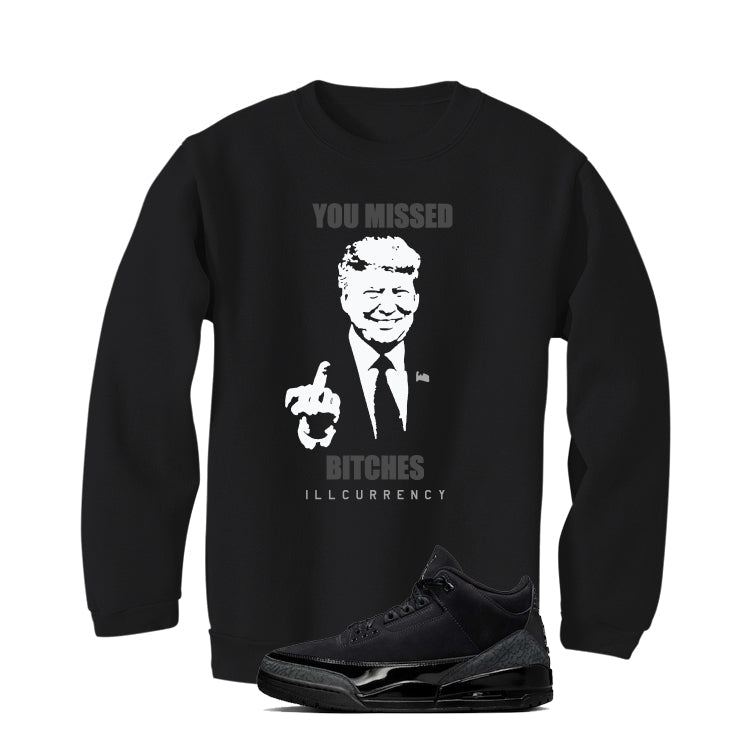 Air Jordan 3 Black Cat T-Shirt (Trump you missed) product image 4