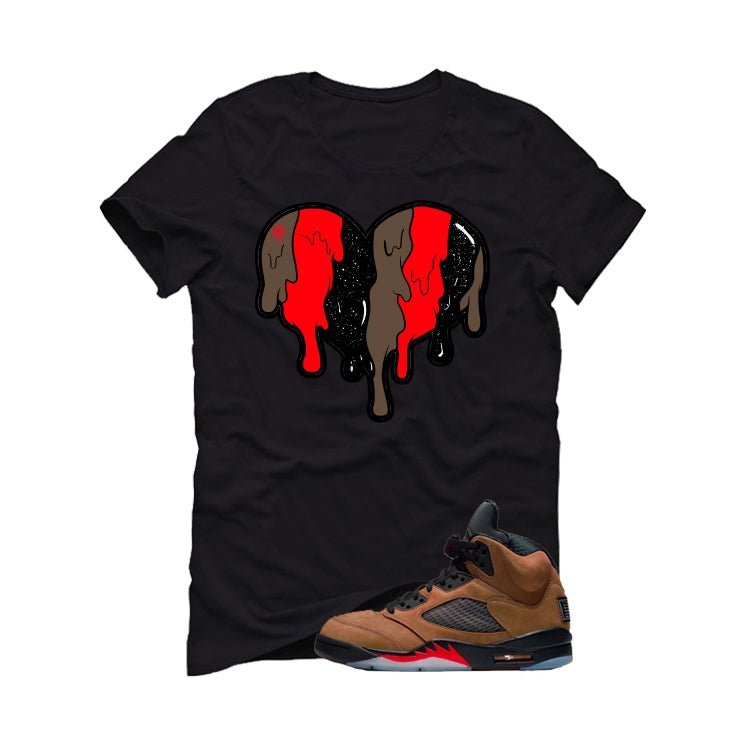 Air Jordan 5 Archaeo Brown Black T-Shirt (Heart) product image 2