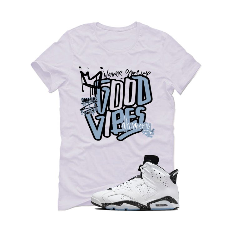 Air Jordan 6 Reverse Oreo White T-Shirt (Good Vibes) product image 2