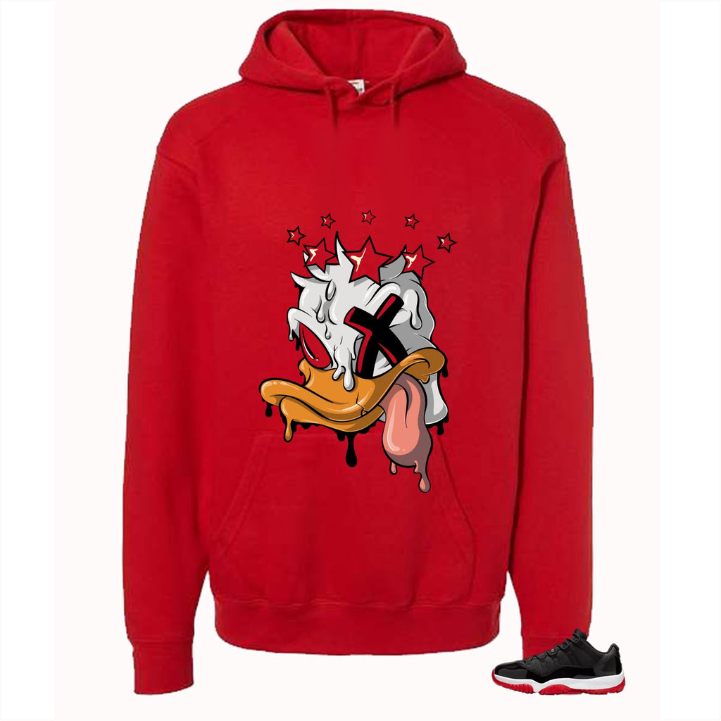 Air Jordan 11 Low Bred Red T-Shirt (Ducked)| illcurrency product image 3
