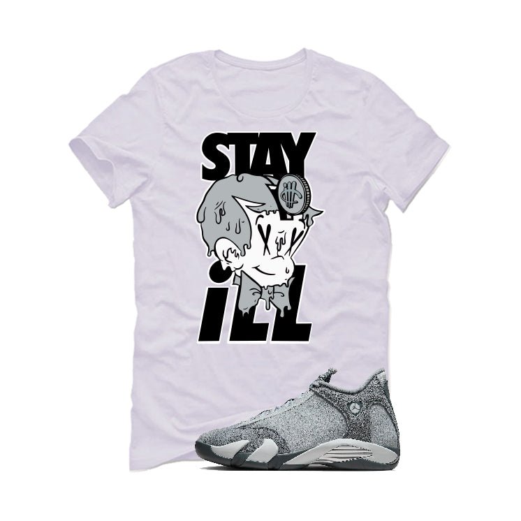 Air Jordan 14 “Flint Grey” | illcurrency White T-Shirt (ILL product image 2