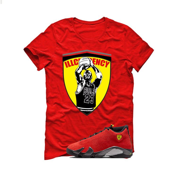 Air Jordan 14 Ferrari Red T-Shirt illcurrency product image 2