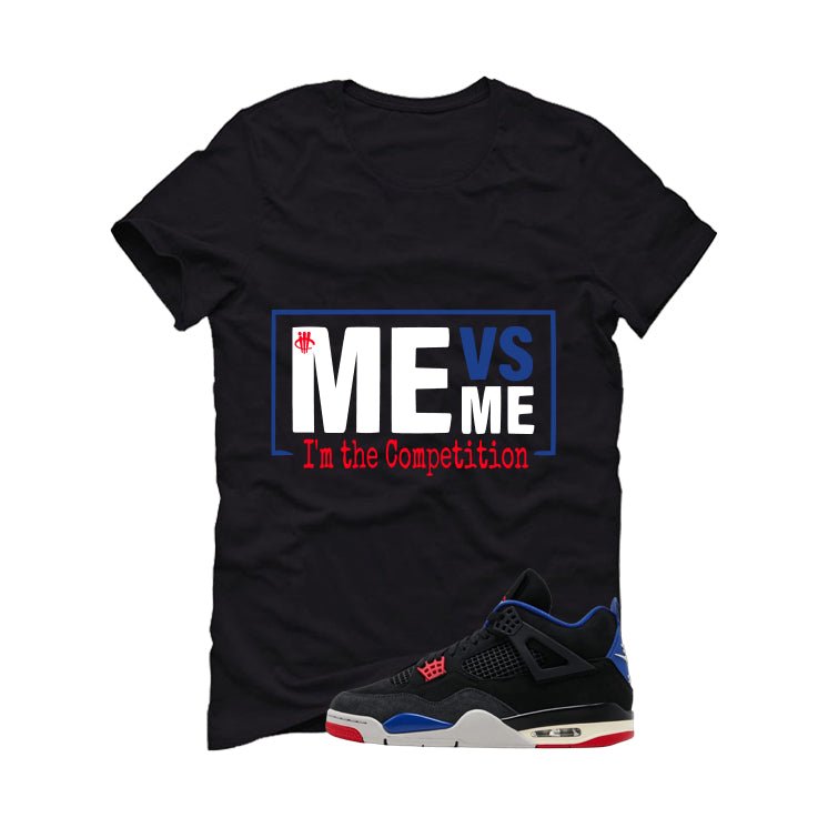 Air Jordan 4 Rare Black T-Shirt (Me Vs Me)| illcurrency product image 2