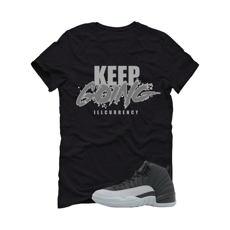 Air Jordan 12 Black/Wolf Grey Black T-Shirt (keep Going) product image 2