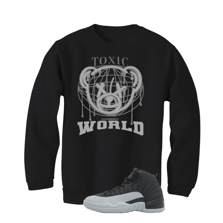 Air Jordan 12 Black/Wolf Grey Black T-Shirt (Toxic World) product image 4