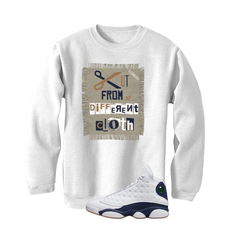 Air Jordan 13 Midnight Navy White T-Shirt (Cut from a product image 4