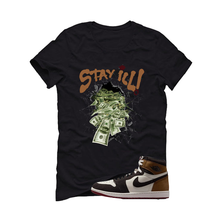 Air Jordan 1 High OG Love The Game Matching T-Shirt Black product image 2
