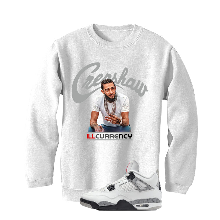 Air Jordan 4 White Cement T-Shirt (Crenshaw)| illcurrency product image 4