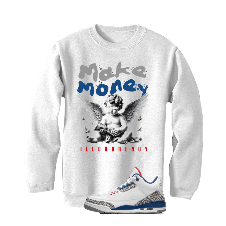 Air Jordan 3 True Blue Matching T-Shirt White (Make Money) product image 4