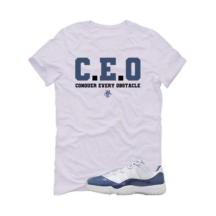 Air Jordan 11 Low Diffused Blue White T-Shirt (CEO) product image 2