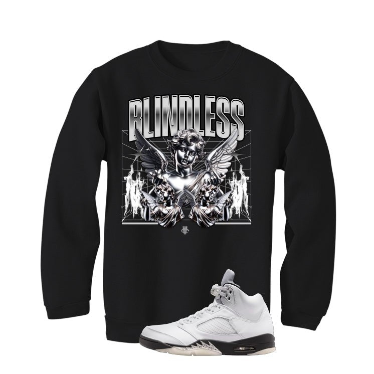 Air Jordan 5 White Black T-Shirt (Blindless)| illcurrency product image 4