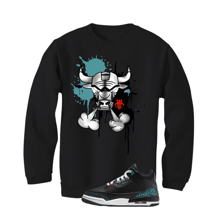 Air Jordan 3 GS Moto Black T-Shirt (Iron Bull)| illcurrency product image 4