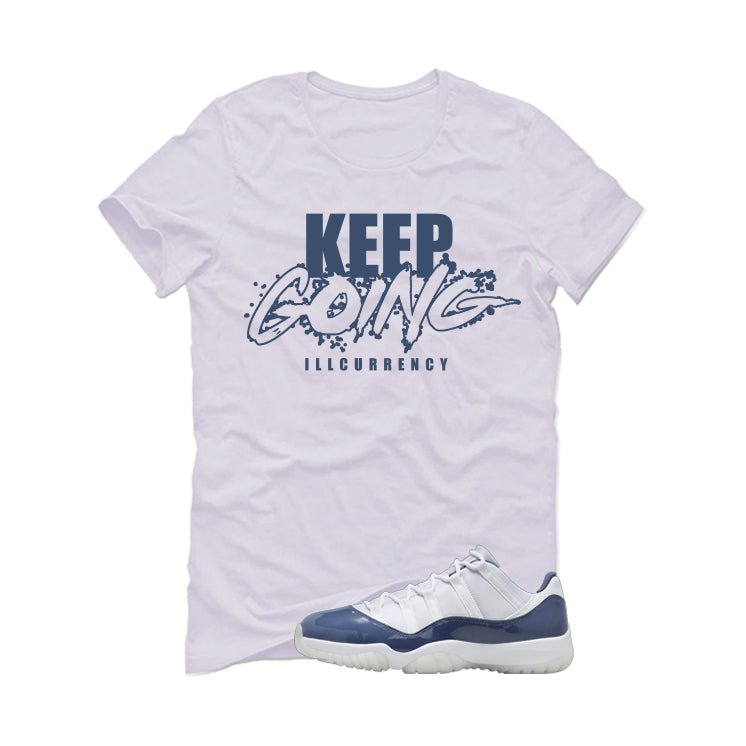 Air Jordan 11 Low Diffused Blue White T-Shirt (keep Going) product image 2