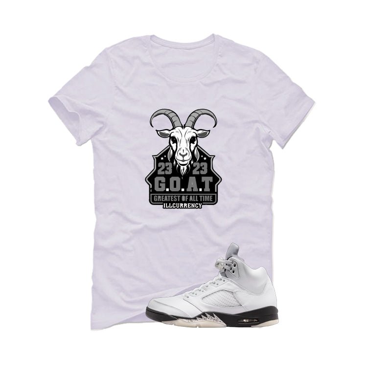 Air Jordan 5 White Black T-Shirt (GOAT 23)| illcurrency product image 2
