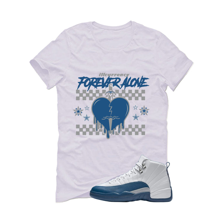 Air Jordan 12 French Blue White T-Shirt (Forever Alone) product image 2