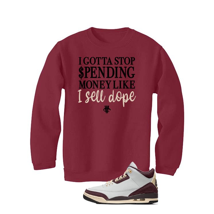 A Ma Maniere x Air Jordan 3 Burgundy Crush Maroon T-Shirt product image 4