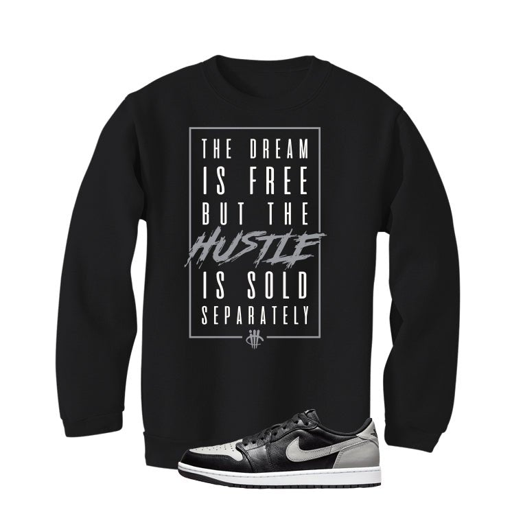 Air Jordan 1 Low OG Shadow Black T-Shirt (DREAM IS FREE) product image 4