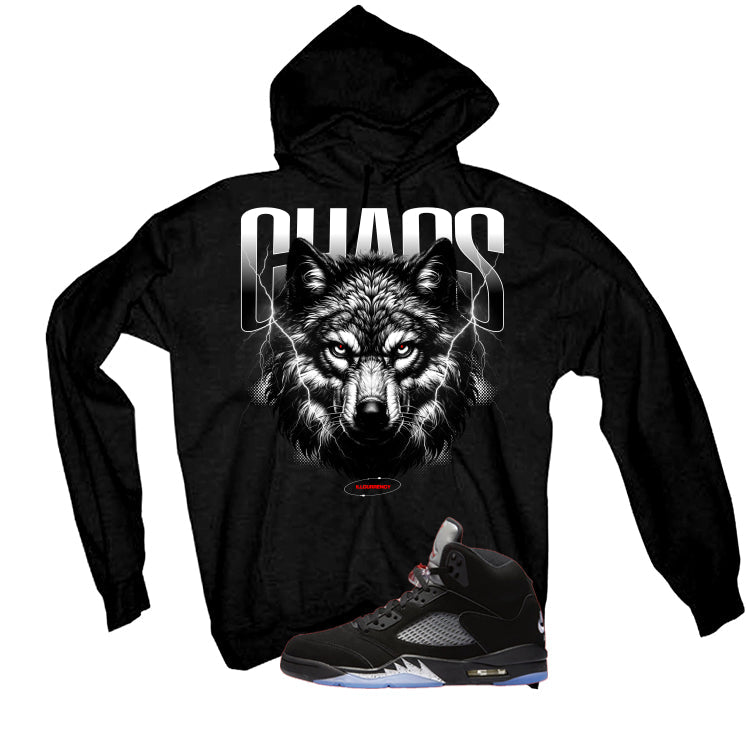 Air Jordan 5 Black Metallic Reimagined T-Shirt (Chaos) product image 3