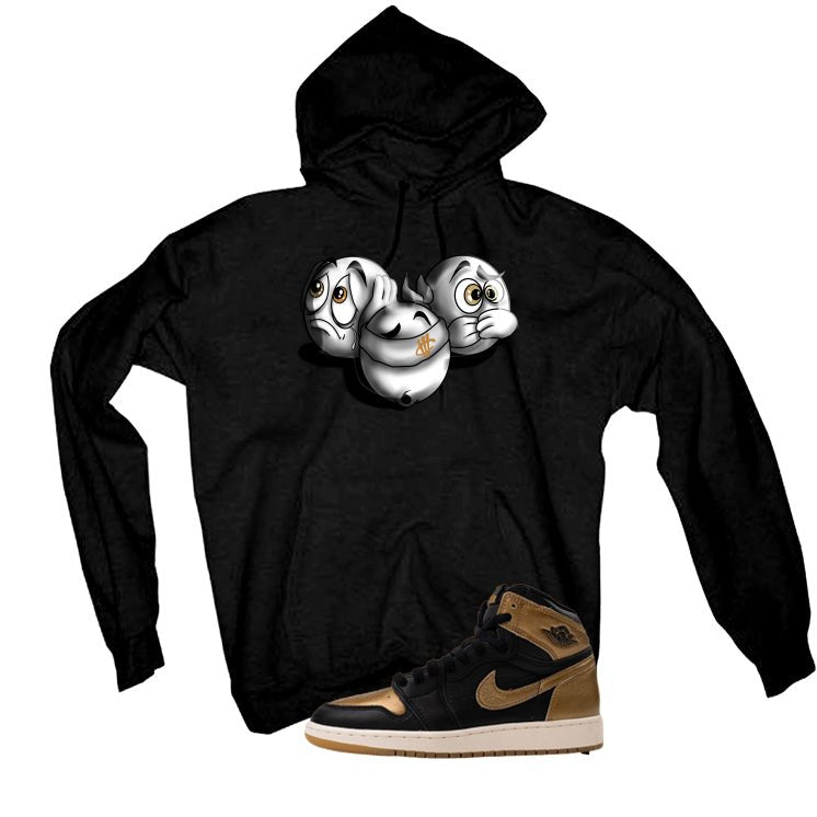 Air Jordan 1 High OG Metallic Gold Black T-Shirt (SEE NO product image 3